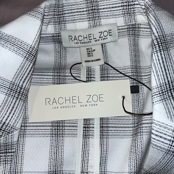 **NWT Rachel Zoe plaid blazer jacket - Picture 4 of 6